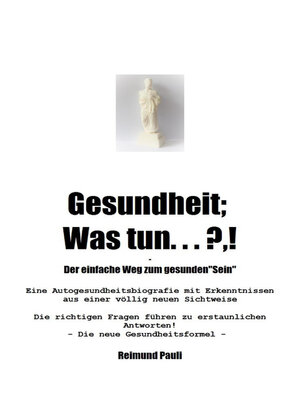 cover image of Gesundheit;  Was Tun ... ?,!